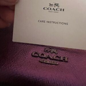 Coach EUC Purple Crossbody Bag